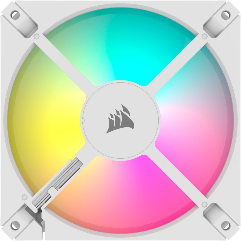 Кулер до корпусу Corsair iCUE AR120 Digital RGB 120mm PWM Fan Triple Pack White (CO-9050169-WW) - зображення 3