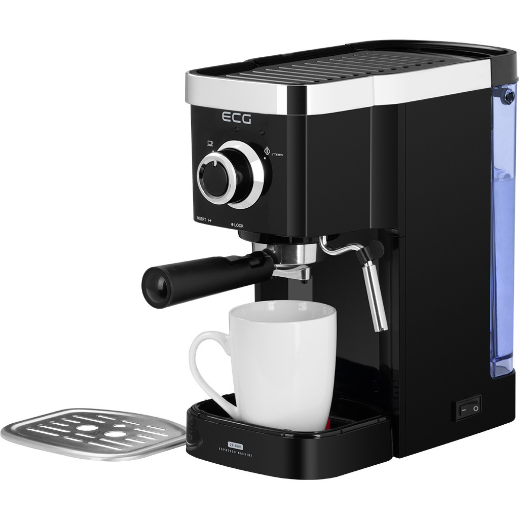 Ріжкова кавоварка еспресо ECG ESP 20301 Black (ESP20301 Black) - зображення 10