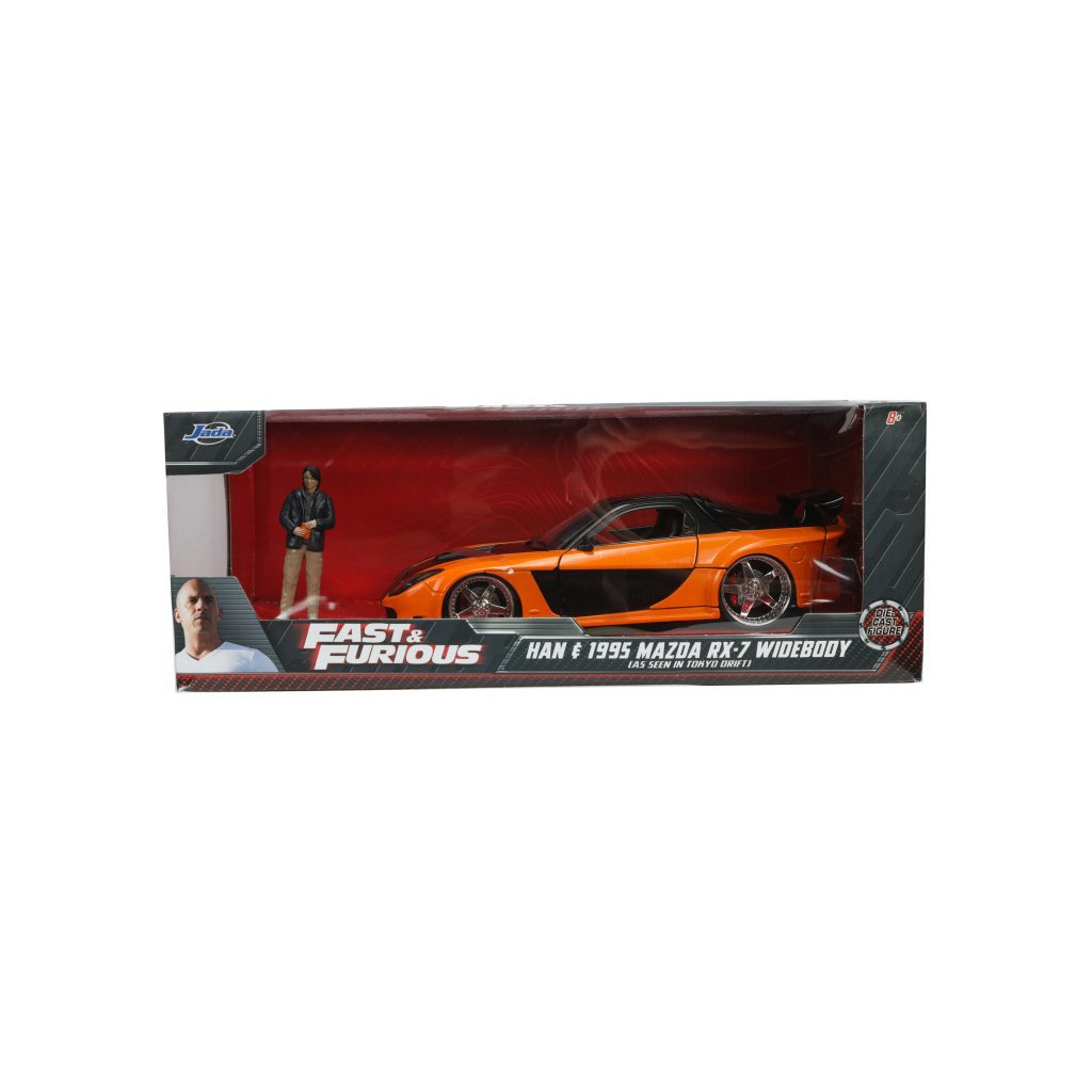 Машина Jada металева Форсаж 9 Mazda RX-7 із фігуркою Хана 1:24 (253205002) - зображення 1