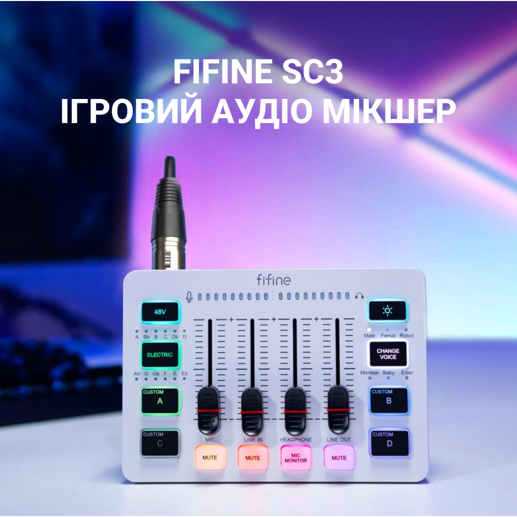 Мікшерний пульт Fifine SC3W - зображення 4