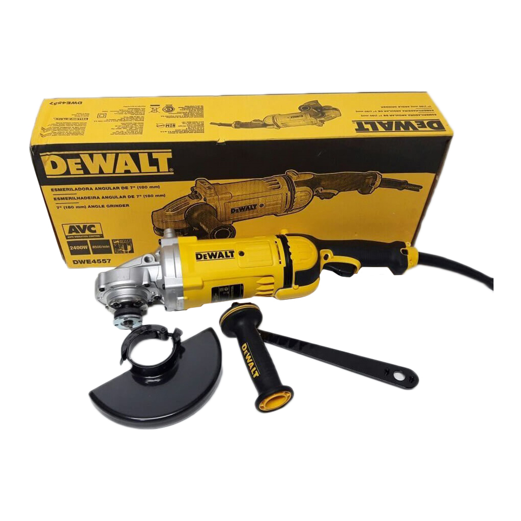 Шліфувальна машина DeWALT 2400 Вт, 8500 об/хв, d=180 мм (DWE4557) - зображення 6