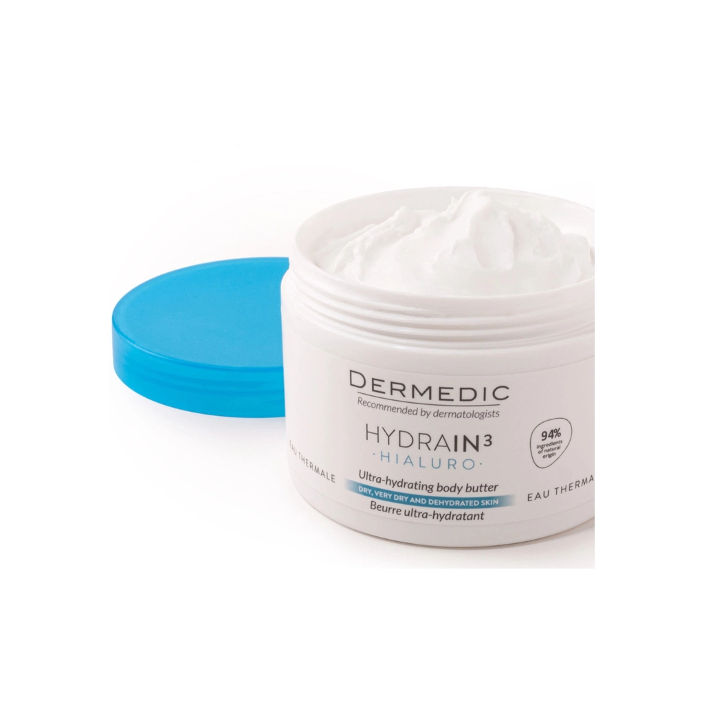 Крем для тіла Dermedic Hydrain3 Hialuro Ultra-Hydrating Body Butter 225 мл (5901643176105) - зображення 2