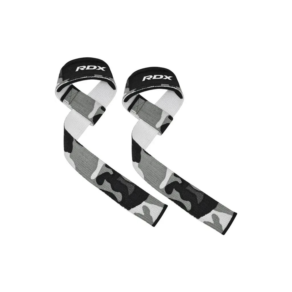 Кистьові лямки RDX W1 Gym Single Strap Camo Gray Plus (WAN-W1CG+) - зображення 2