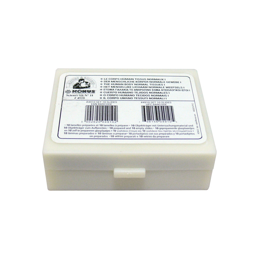Набір мікропрепаратів Konus Здорові тканини людського тіла, частина I 10 шт (4910) - зображення 4