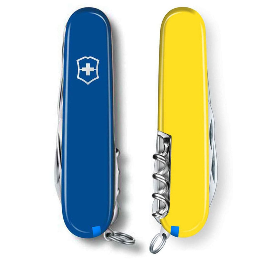 Ніж Victorinox Huntsman Ukraine 91 мм Синьо-жовтий (1.3713.2.8) - зображення 6