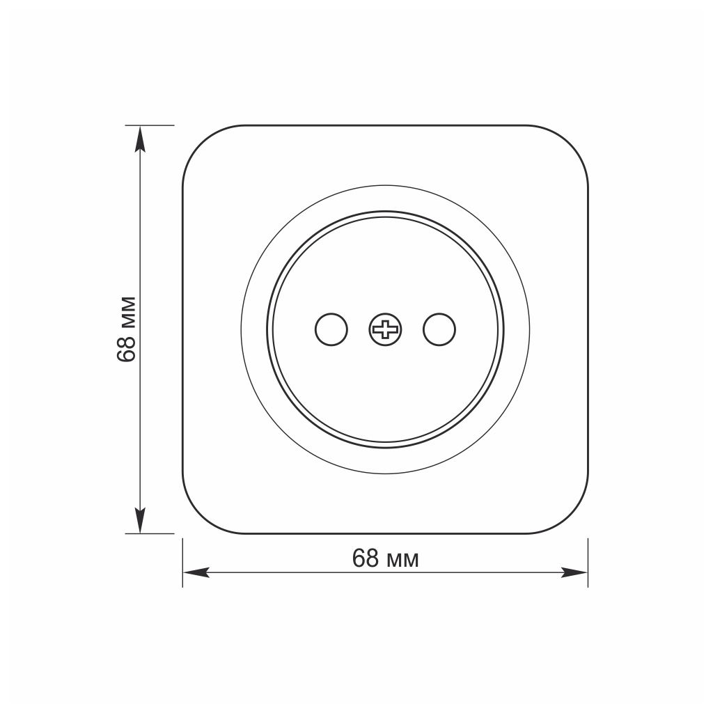 Розетка Videx BINERA IP20 зовнішня 1ая біла (VF-BNS21-W) - зображення 4