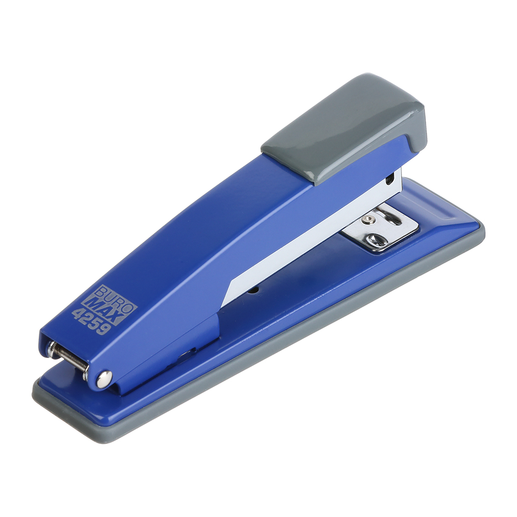 Степлер Buromax металевий, JOBMAX, 20 аркушів, (скоби №24; 26), 112 х 44 х 34 мм, синій (BM.4259-02) - зображення 2