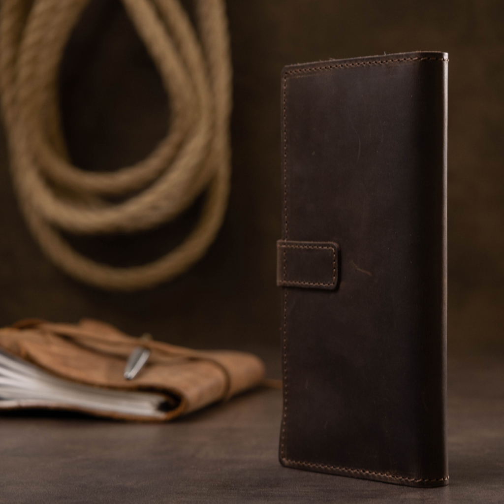 Портмоне Grande Pelle Шкіряне Коричневе (11515) - зображення 9