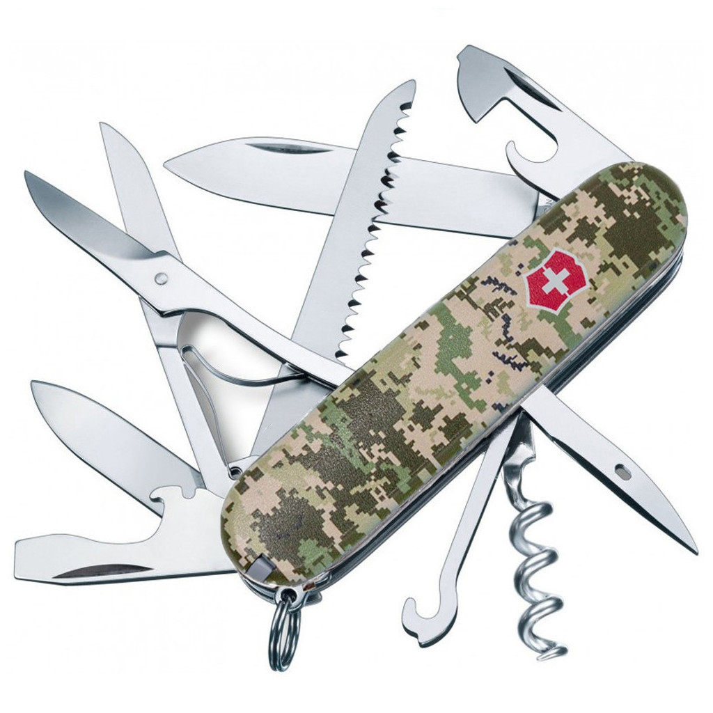 Ніж Victorinox Huntsman Army 91 мм Піксель + Лого (1.3713.3_W3941p) - зображення 2