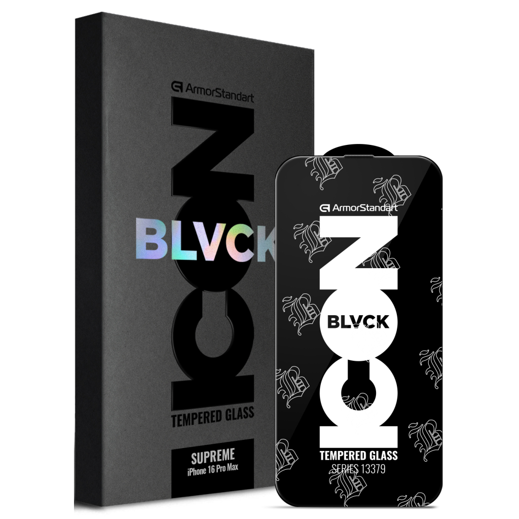 Скло захисне Armorstandart Supreme Black Icon 3D Apple iPhone 16 Pro Max Black (ARM78038) - зображення 1