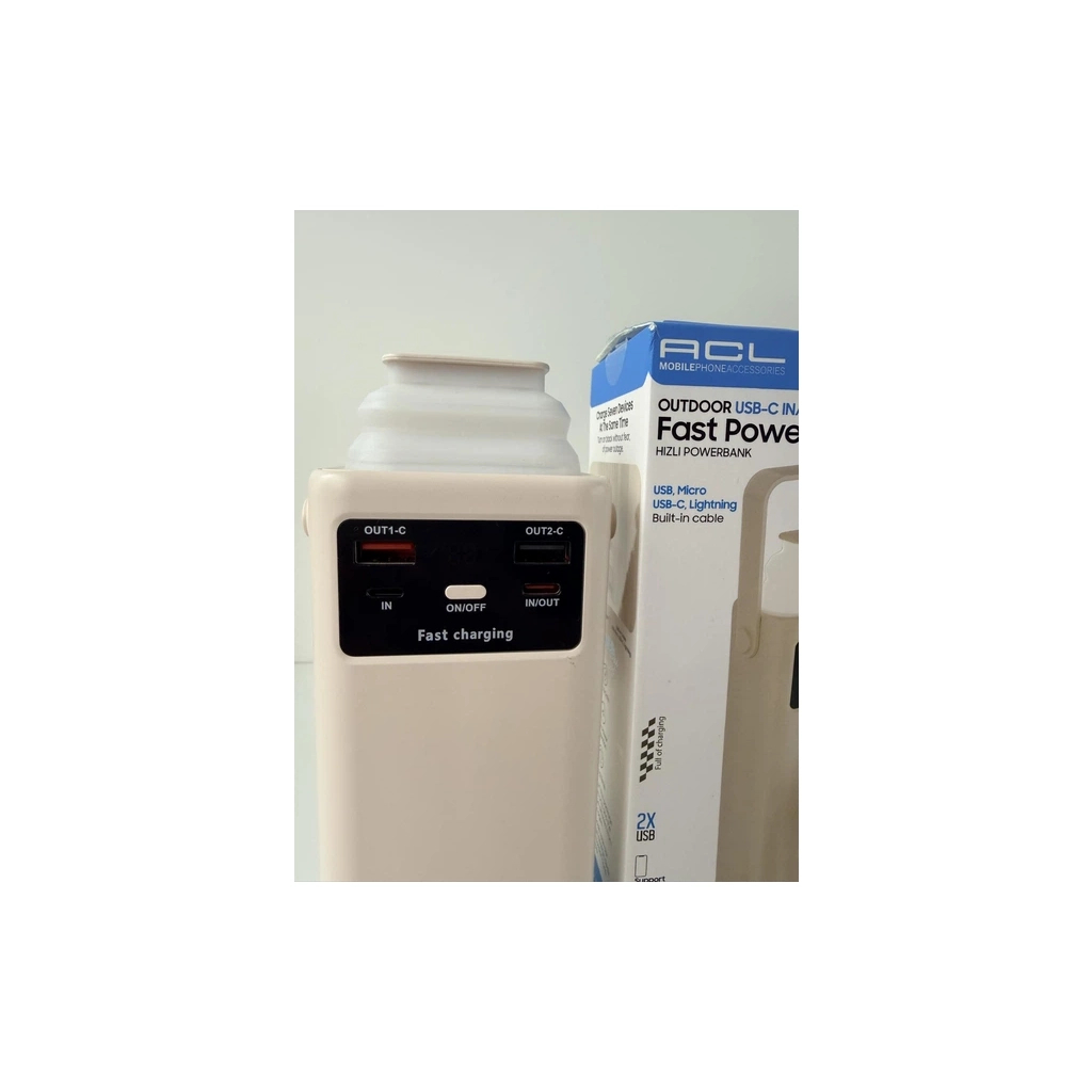 Батарея універсальна ACL 50000mAh, PD/22.5W, White (ACLPW-113W) - зображення 2