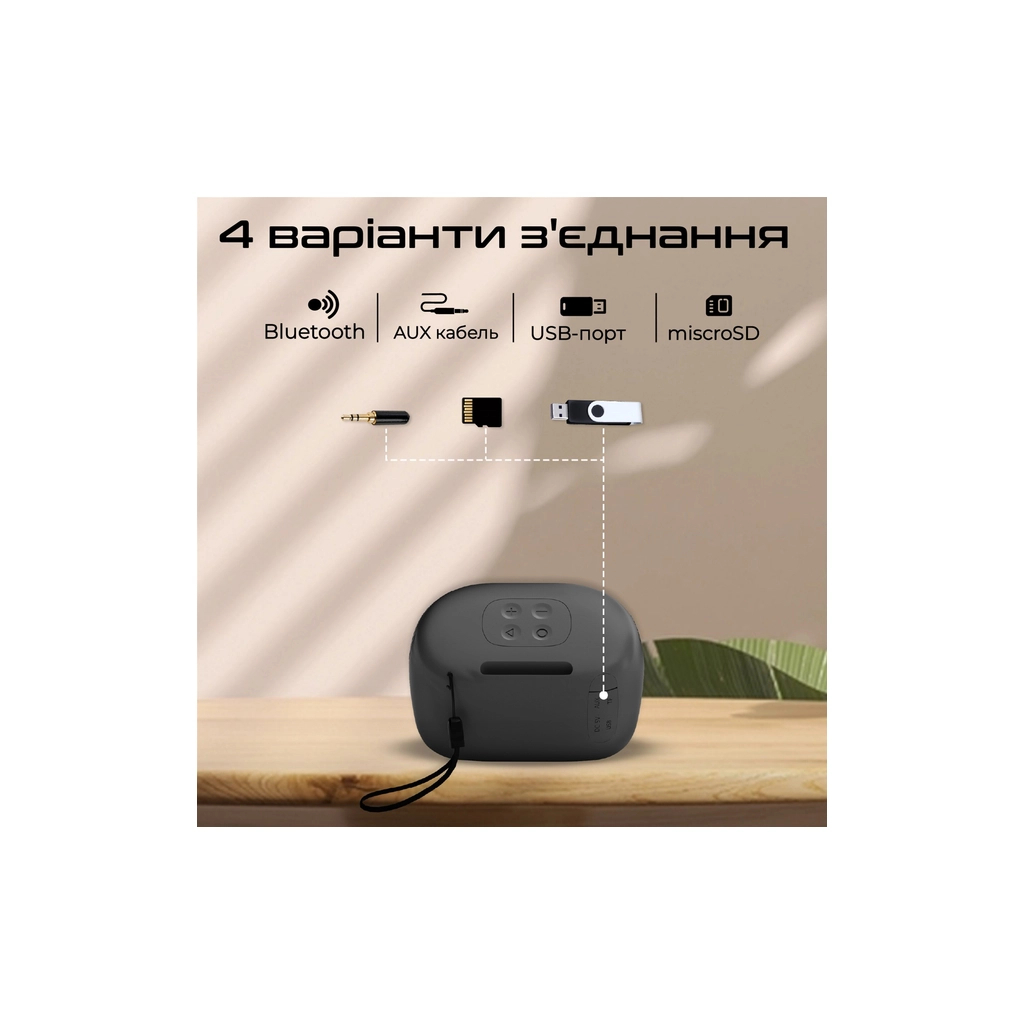 Акустична система Promate Mood 5W Black (mood.black) - зображення 4