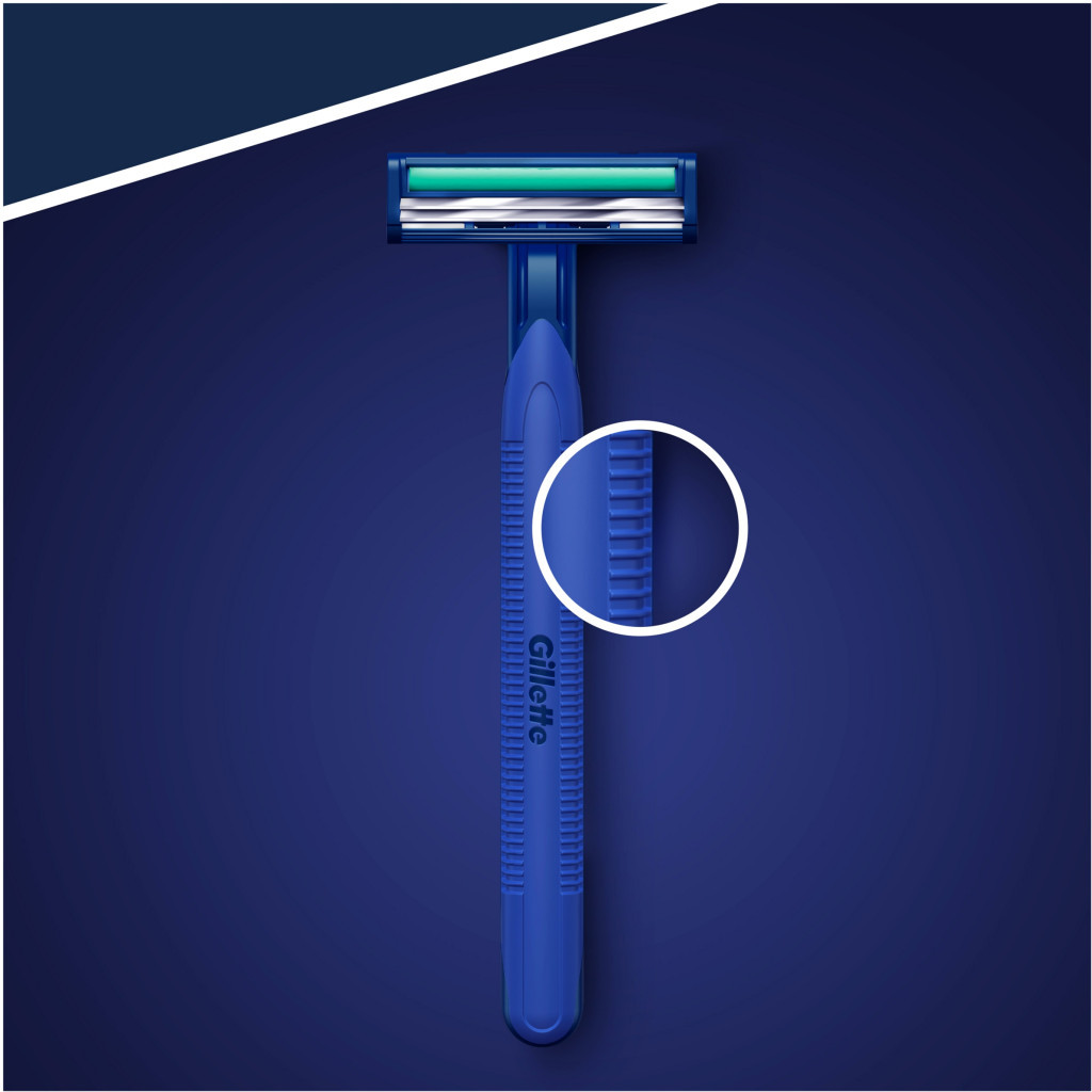 Бритва Gillette одноразовая Blue 2 Plus 5 шт (3014260283254) - зображення 4