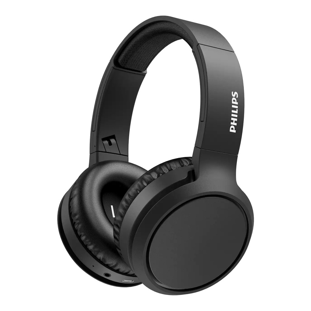 Навушники Philips TAH5205 Over-ear ANC Wireless Mic Black (TAH5205BK/00) - зображення 1