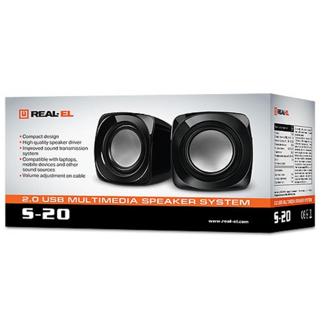 Акустична система REAL-EL S-20 black - зображення 2