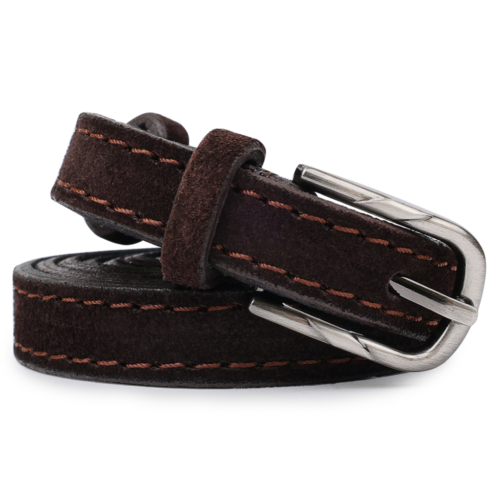 Ремінь Vintage Замшевий жіночий Темно-коричневий (20757) - зображення 7