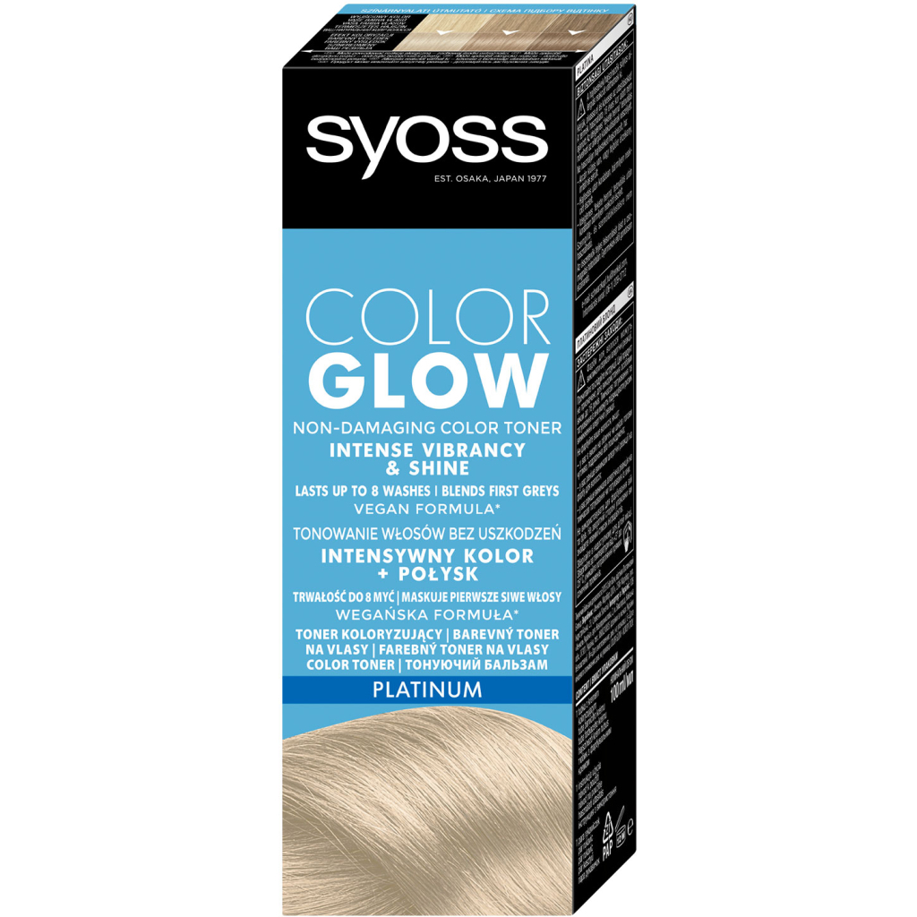 Відтінковий бальзам Syoss Color Glow Platinum - Платиновий Блондин 100 мл (9000101679267) - изображение 2