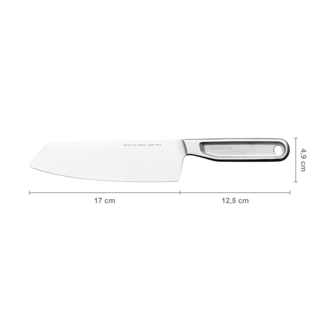 Кухонний ніж Fiskars All Steel Santoku 17 см (1062884) - зображення 2
