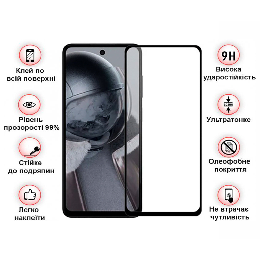 Скло захисне BeCover HMD Pulse Plus Black (712504) - зображення 3