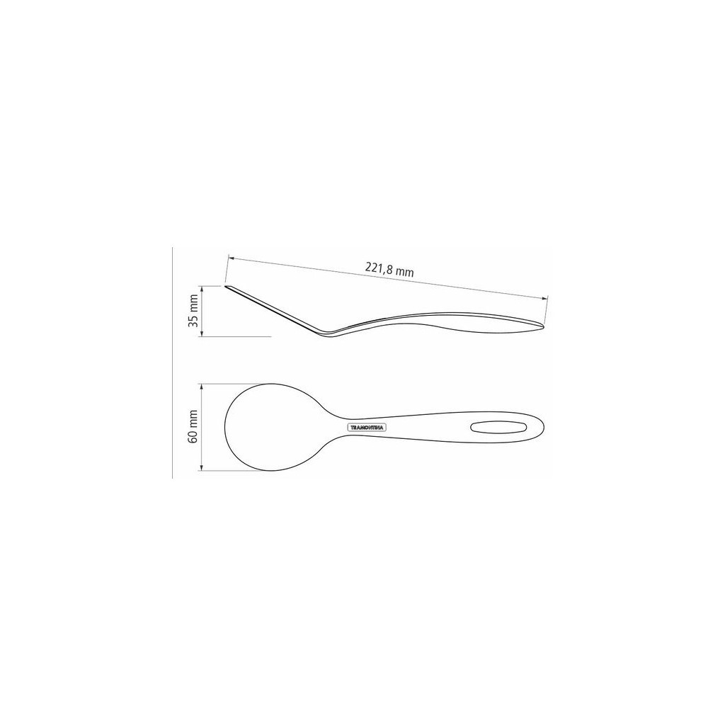 Лопатка кухонна Tramontina Ability Round Black (25166/100) - зображення 4