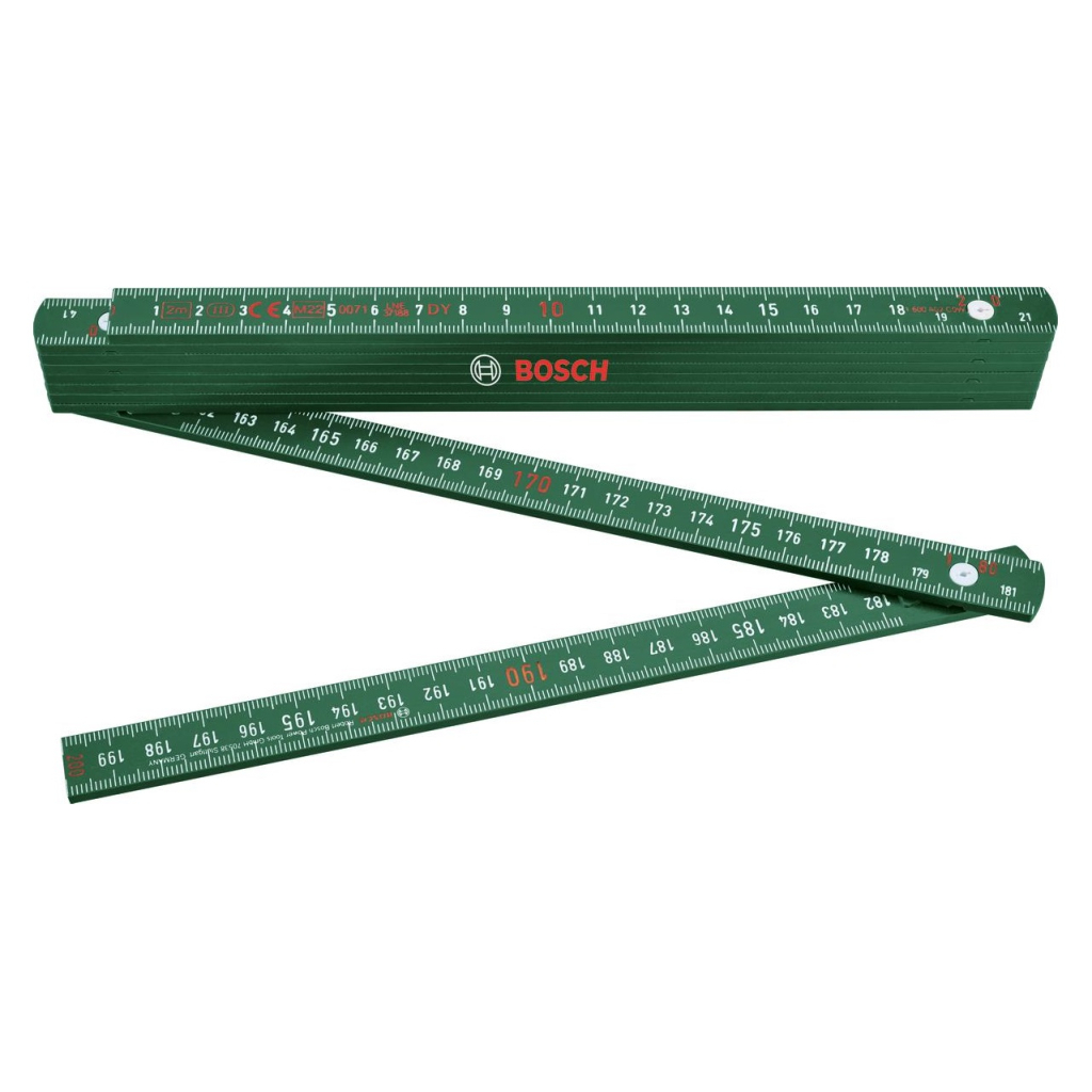 Лінійка будівельна Bosch складна пластик, 2000мм (1.600.A03.2V3) - зображення 1