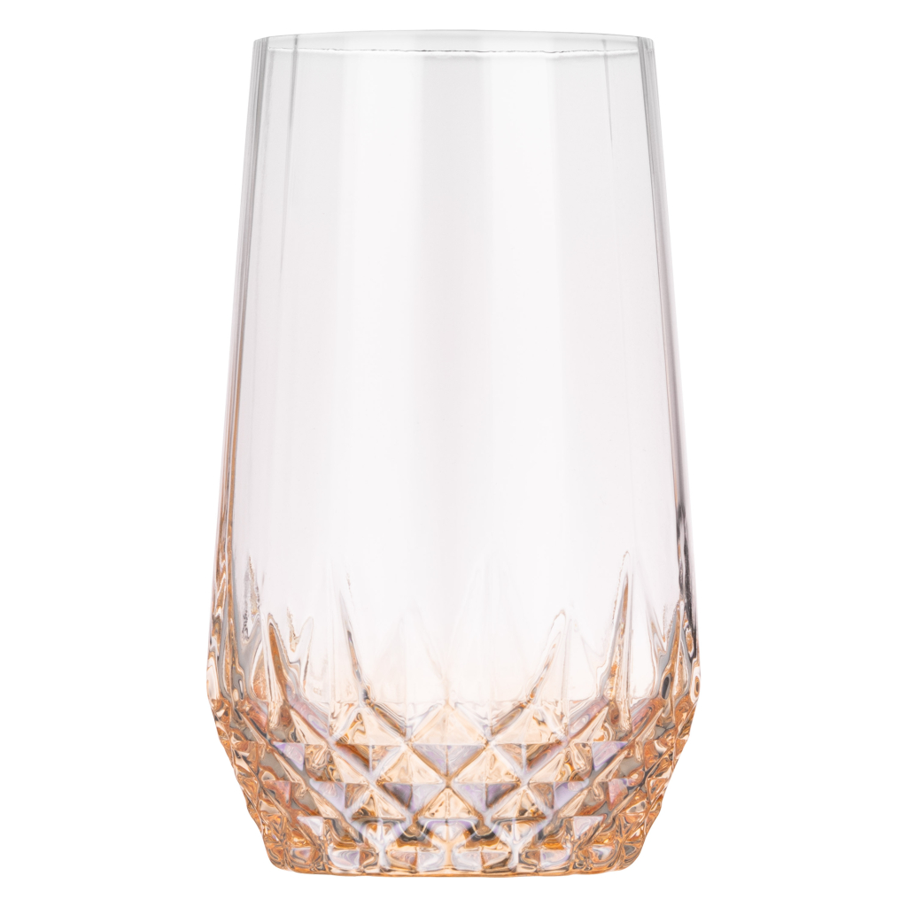 Набір склянок Ardesto Black Mars Favola 460мл, 2шт, скло, прозоро-золотистий (AR2646GL) - изображение 2