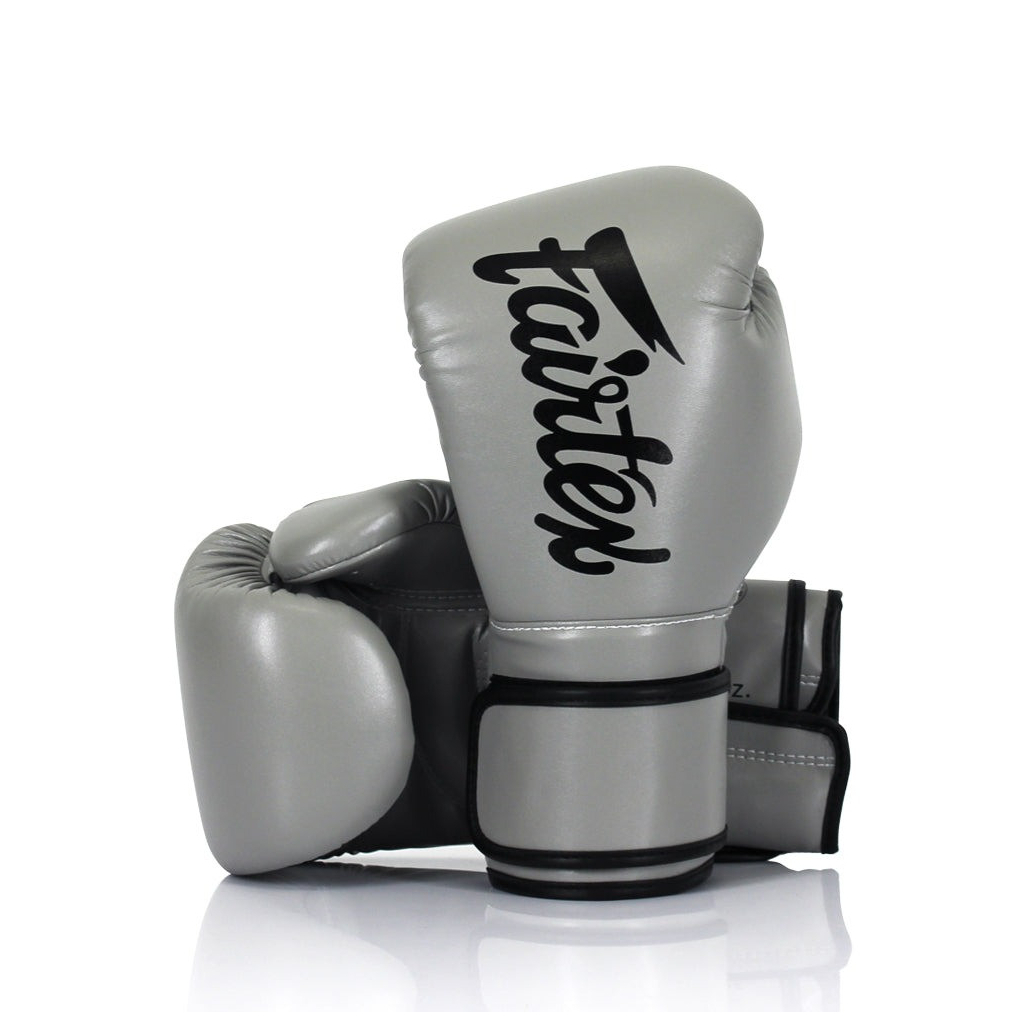 Боксерські рукавички Fairtex BGV14 Grey 10 унцій (бинти в комплекті) (BGV14_10oz_Grey) - зображення 2