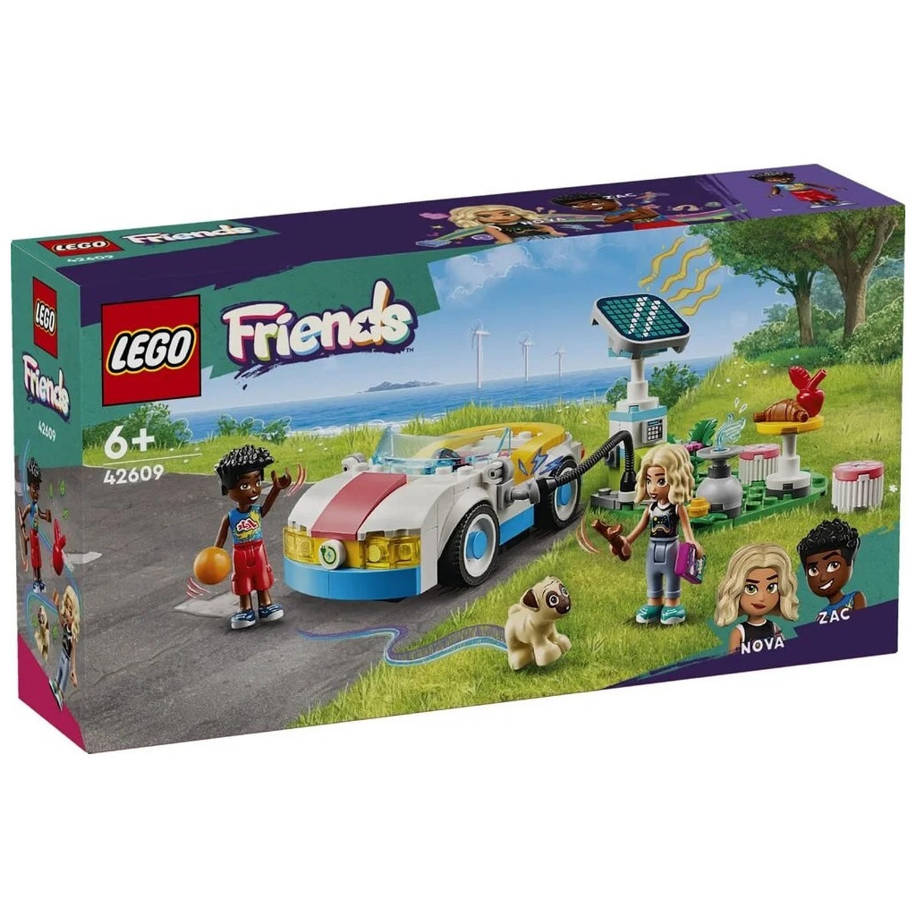 Конструктор LEGO Friends Електромобіль і зарядний пристрій 170 деталей (42609) - зображення 1