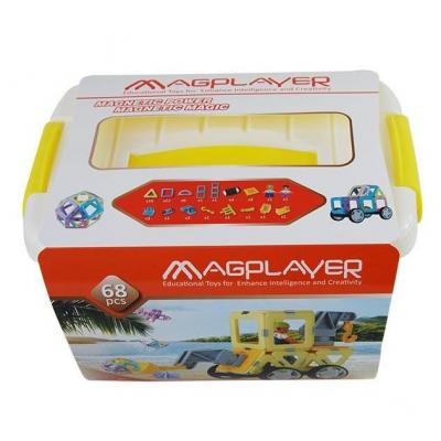 Конструктор Magplayer магнітний набір бокс 68 ел. (MPT2-68) - зображення 6