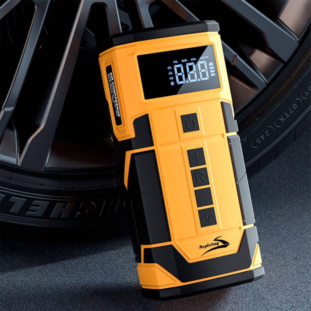 Пуско зарядний пристрій Aspiring Jump 3 8000mAh Power bank 3-in-1 with inflator, compressor, car charging (JM8000PIWC) - изображение 9