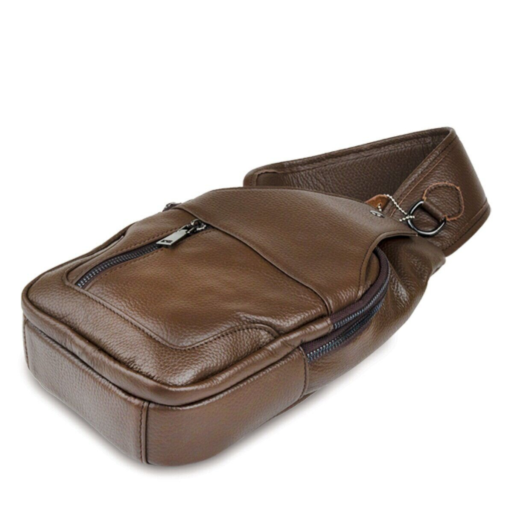 Сумка Vintage Шкіряна через плече Коричнева (14390) - зображення 6