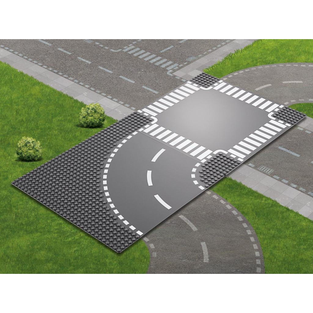 Конструктор LEGO City Поворот і перехрестя 2 деталі (60237) - зображення 3