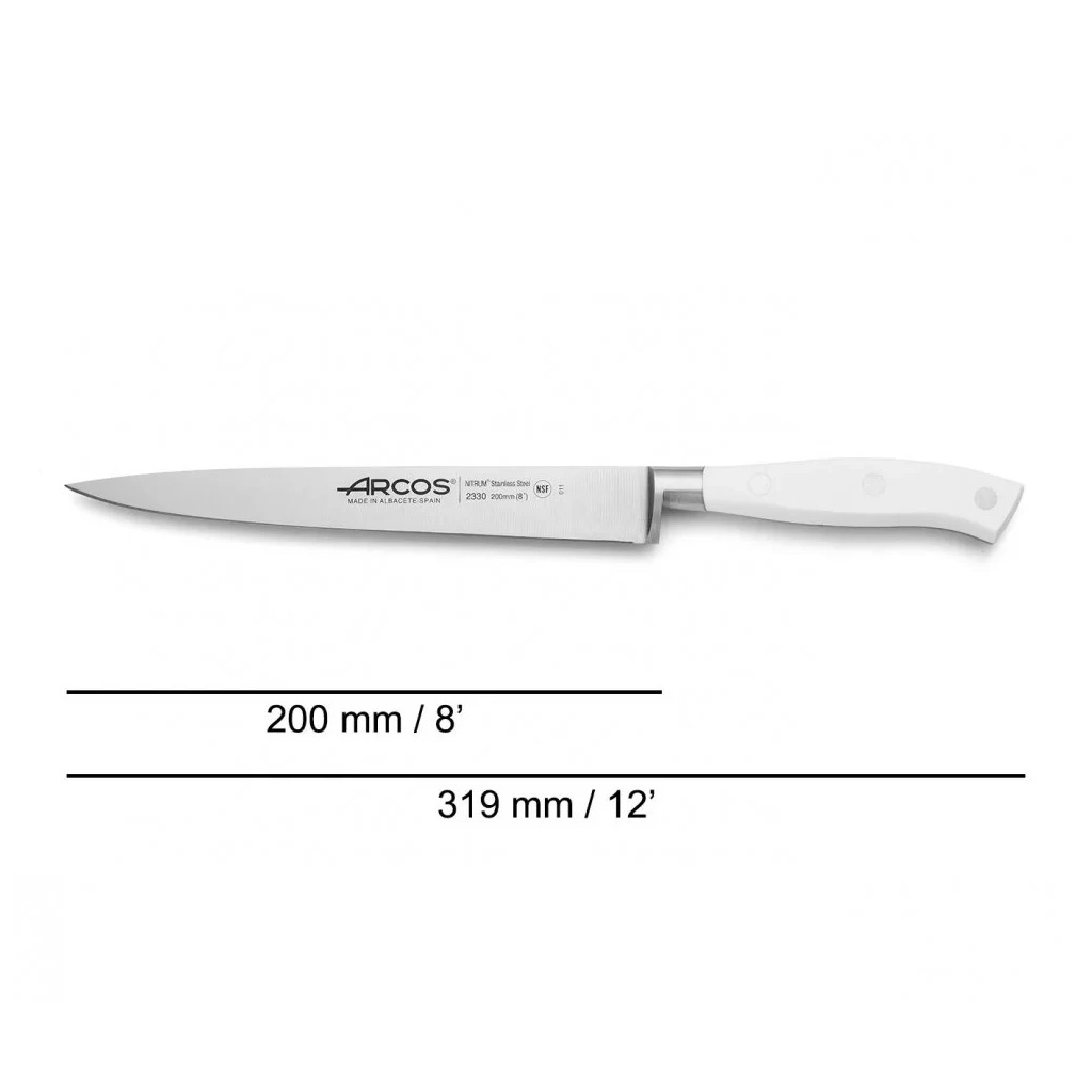 Кухонний ніж Arcos Riviera філейний 200 мм White (233024) - зображення 2