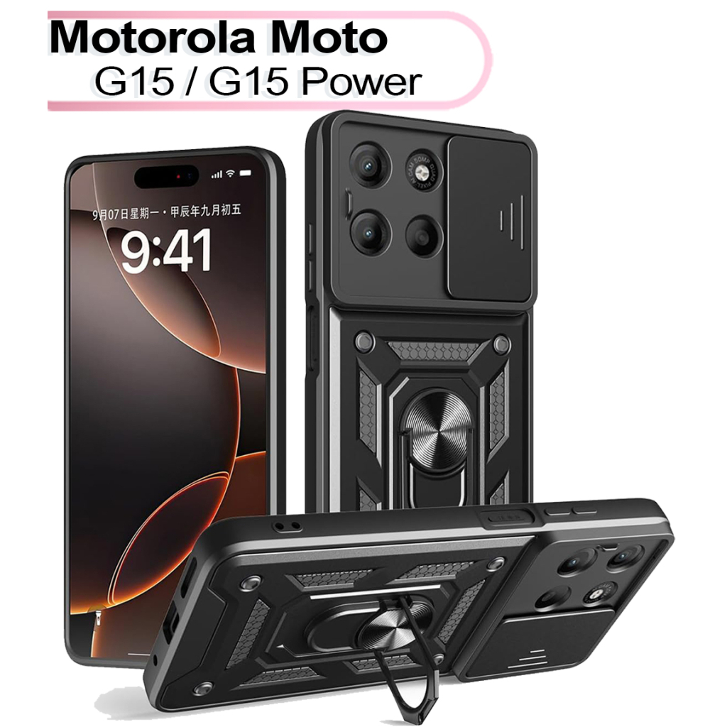 Чохол до мобільного телефона BeCover Military Motorola Moto G15 / G15 Power Black (713530) - зображення 1