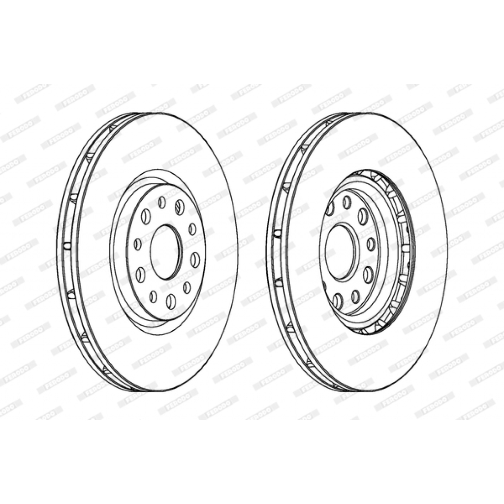 Гальмівний диск FERODO DDF1449 - зображення 1