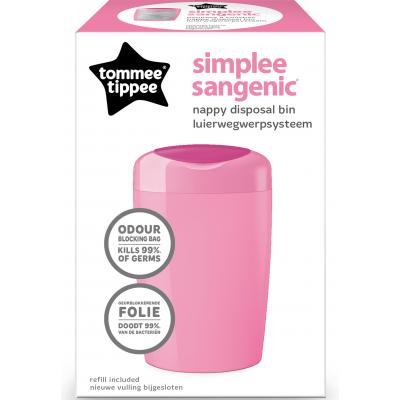 Накопичувач підгузників Tommee Tippee Sangenic Simplee рожевий (5010415700889) - зображення 3