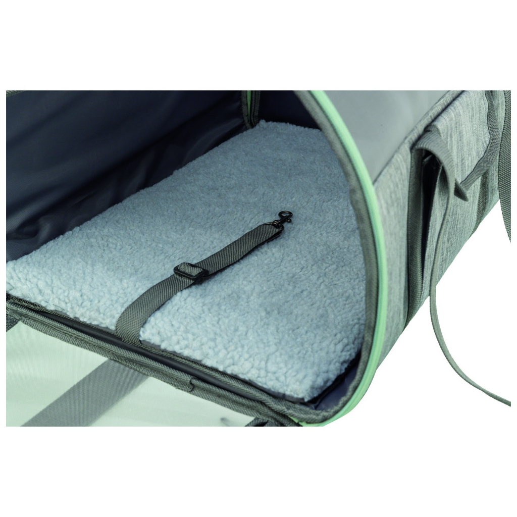 Переноска для тварин Trixie Dillon 33х32х54 см Сіро-м'ятна (4047974289082) - зображення 5