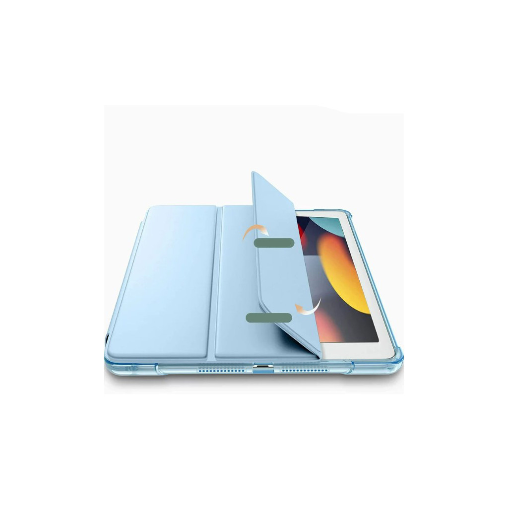 Чохол до планшета BeCover Tri Fold Hard Apple iPad 10.2 2019/2020/2021 Light Blue (711126) - зображення 5