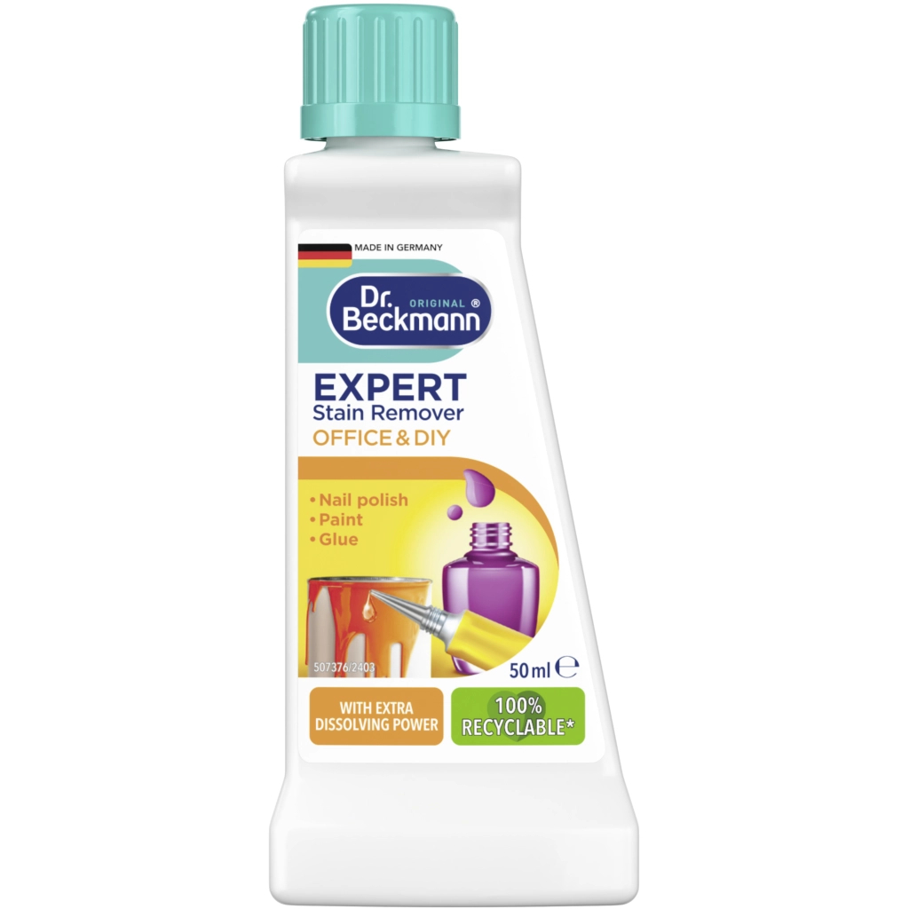 Засіб для видалення плям Dr. Beckmann Офіс і Хобі: від плям клею, жувальної гумки та фарби 50 мл (4008455004068/4008455589411) - зображення 1