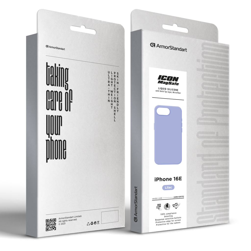 Чохол до мобільного телефона Armorstandart ICON2 MagSafe Apple iPhone 16e Lilac (ARM83970) - зображення 3