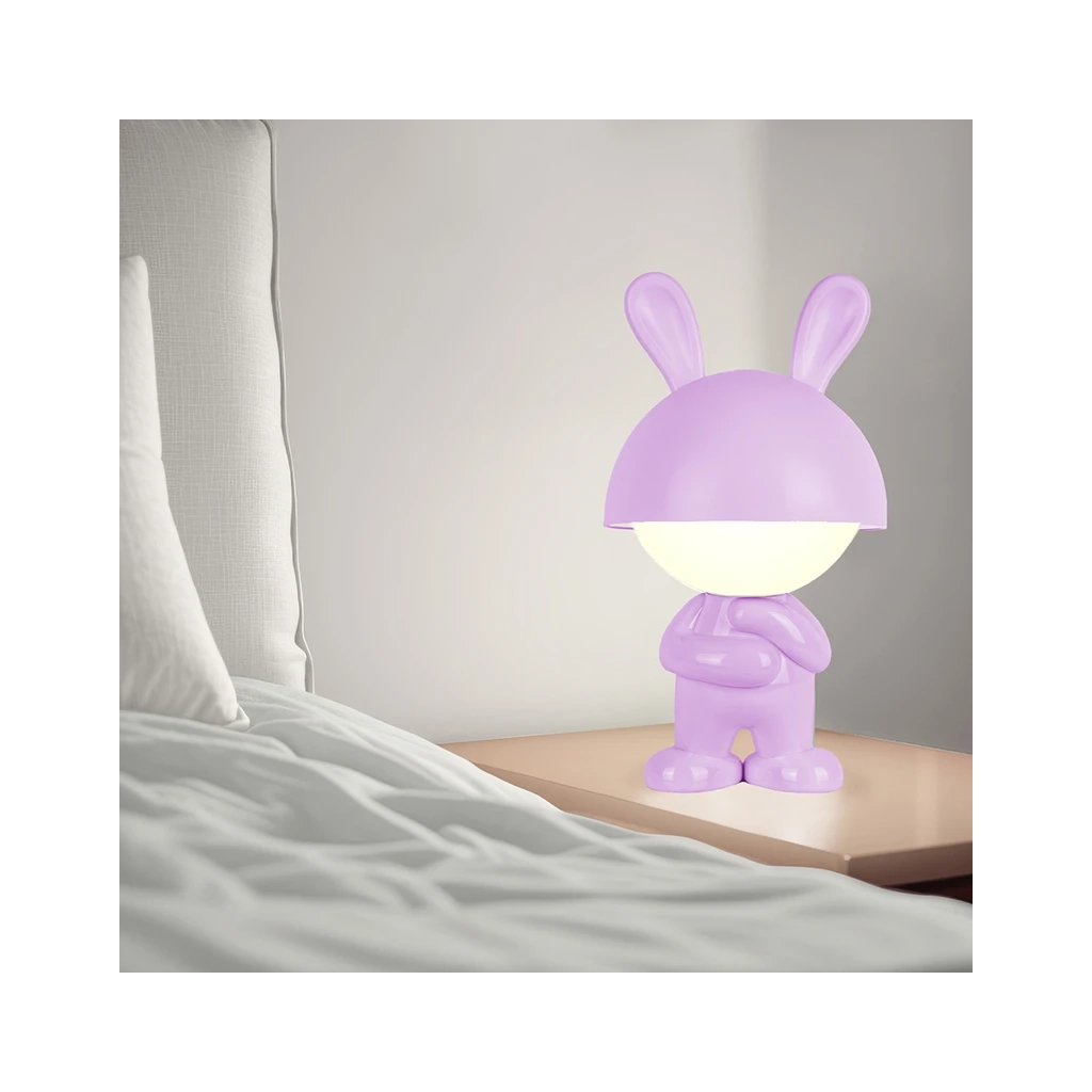 Нічник Kite Світильник LED з акумулятором Dreamy Bunny, фіолетовий (K25-315-1-5) - зображення 5
