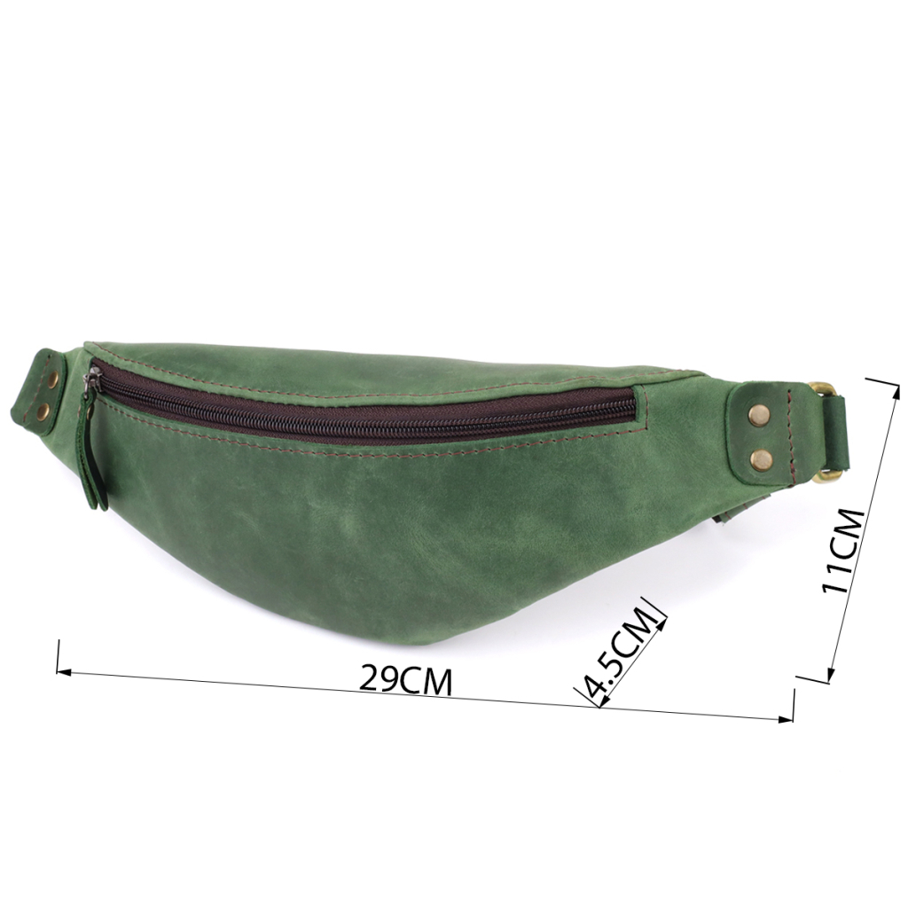 Сумка Shvigel З натуральної шкіри Зелена (23133) - зображення 3