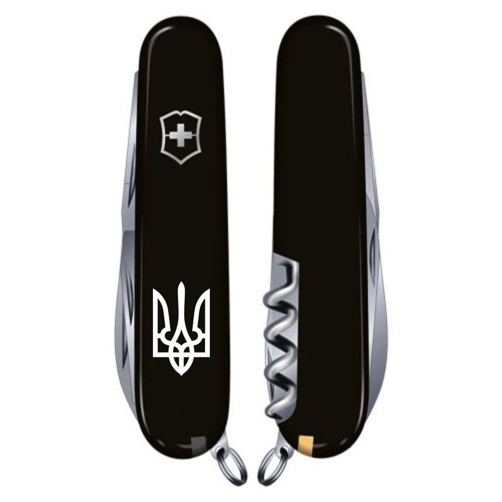 Ніж Victorinox Spartan Ukraine Black "Тризуб" (1.3603.3_T0010u) - зображення 3