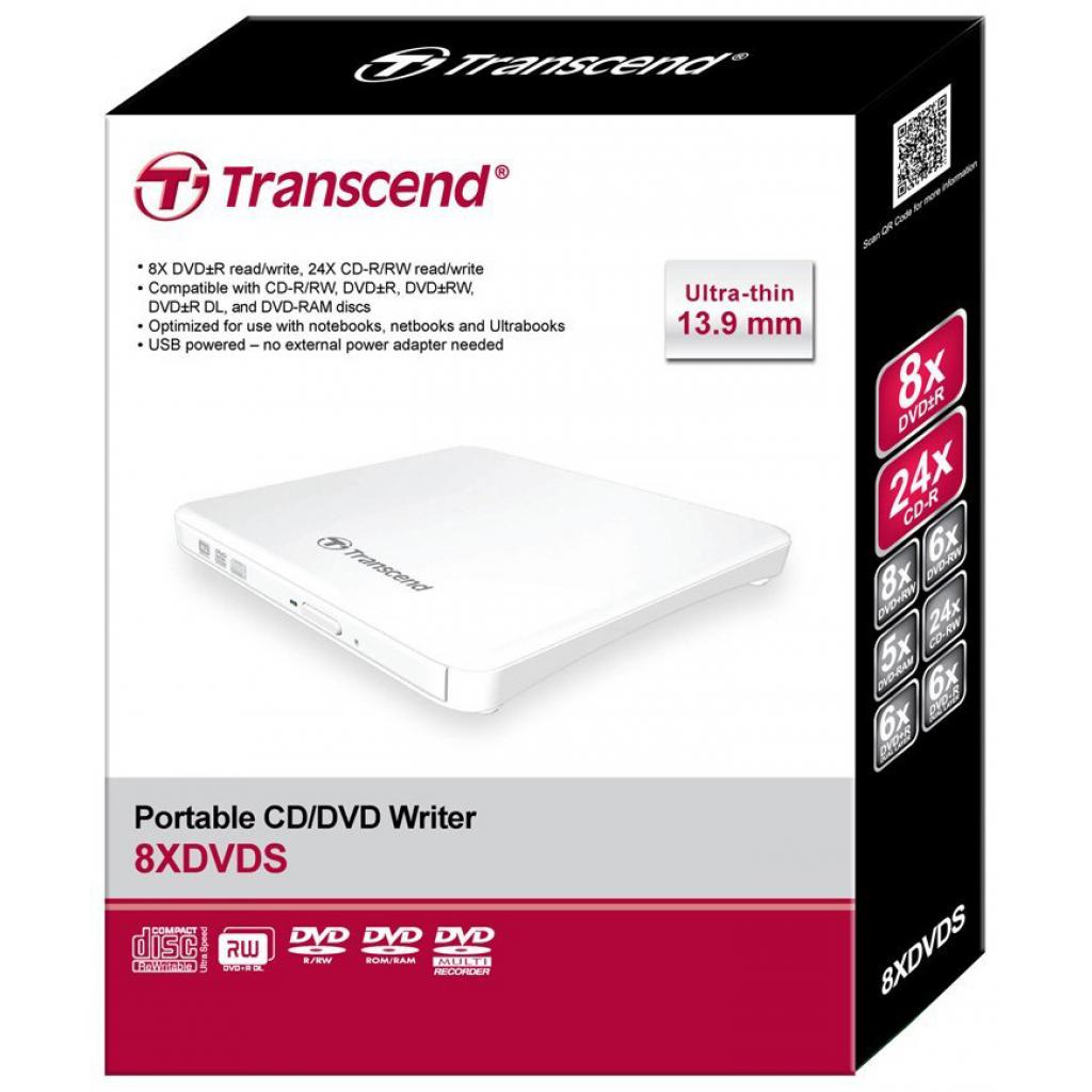 Оптичний привід DVD-RW Transcend TS8XDVDS-W - зображення 4