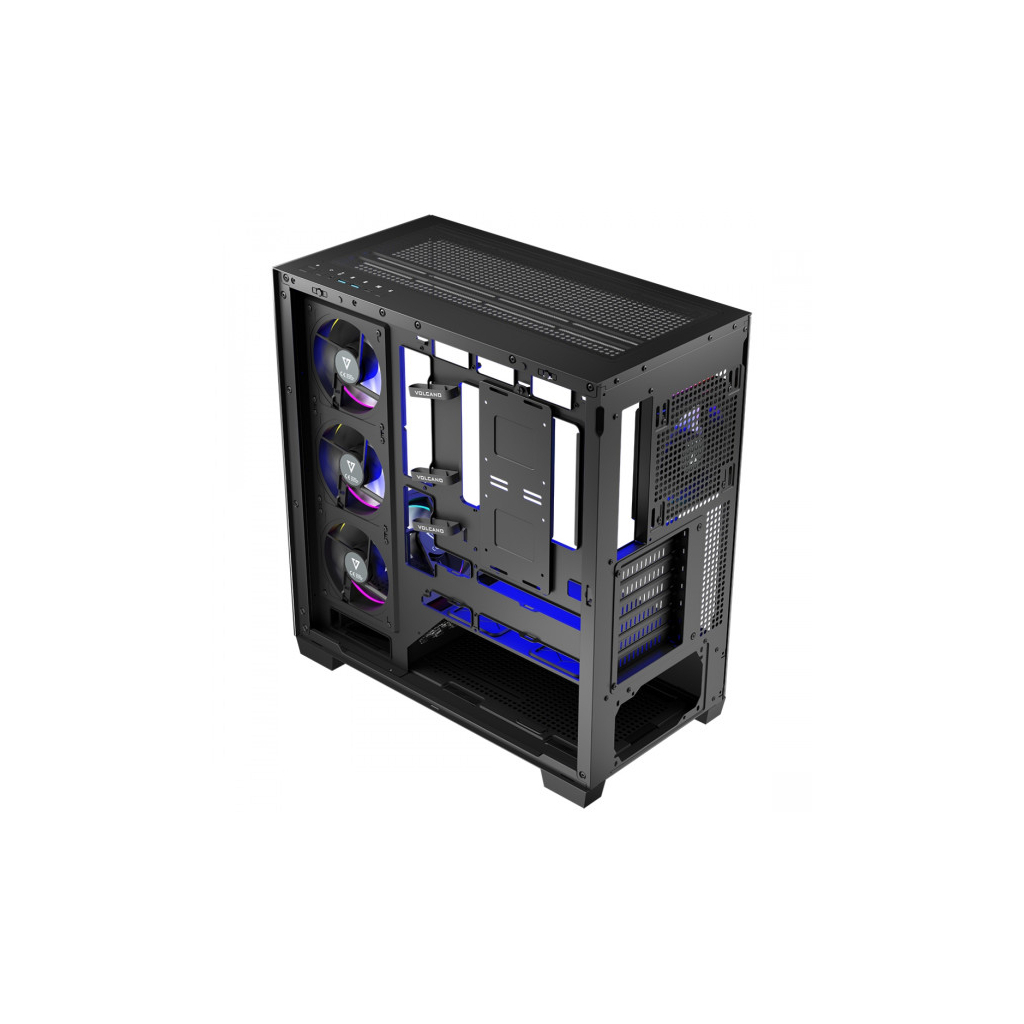 Корпус Modecom VOLCANO STELLAR ARGB MIDI 5x120mm fans BLACK (AT-STELLAR-5F-ARGB-10) - зображення 7