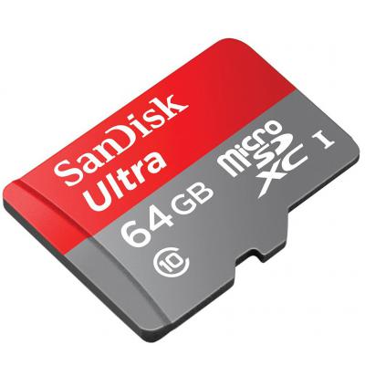 Карта пам'яті SanDisk 64GB microSD class10 UHS-I (SDSQUNC-064G-GN6MA) - зображення 2