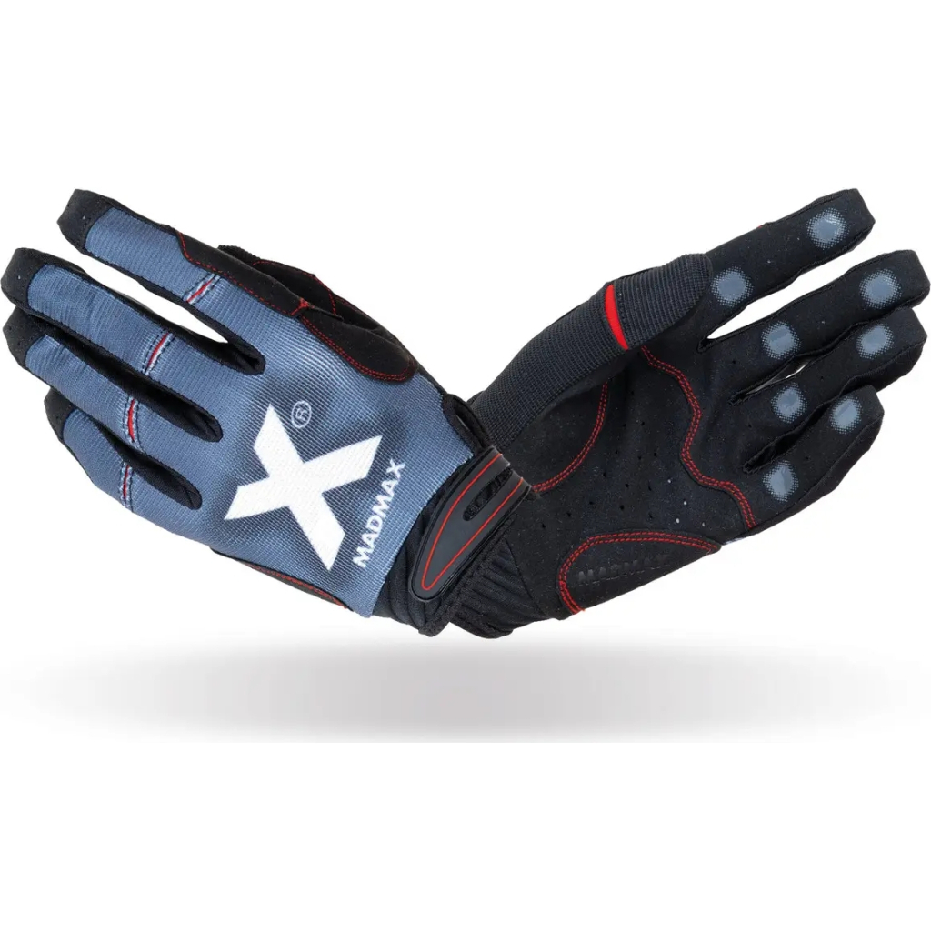 Рукавички для фітнесу MadMax MXG-102 X Gloves Black/Grey/White M (MXG-102-GRY_M) - изображение 1