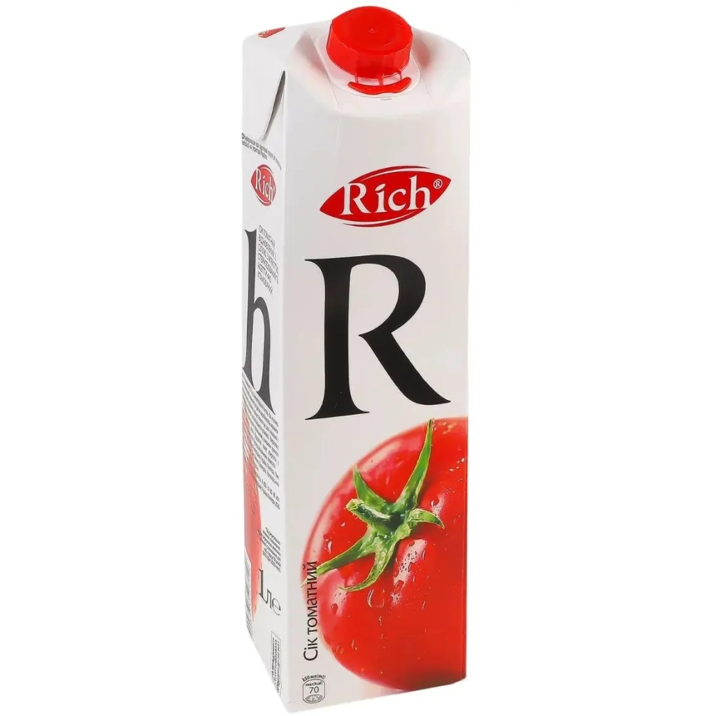 Сік Rich Томатний з м'якоттю 1 л (4820039352712) - изображение 1