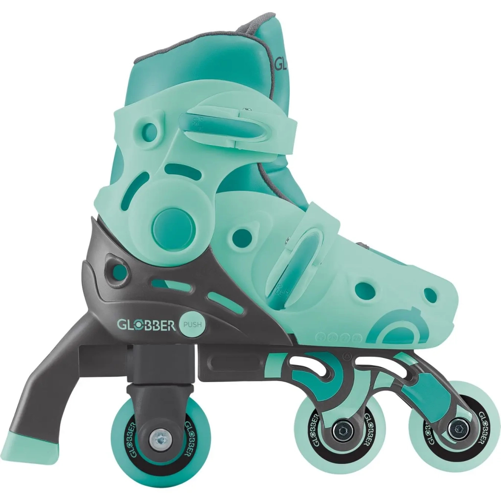 Роликові ковзани Globber 2в1 м'ятно-зелені р.30-33, до 60кг, 5+ (783-206) - зображення 8