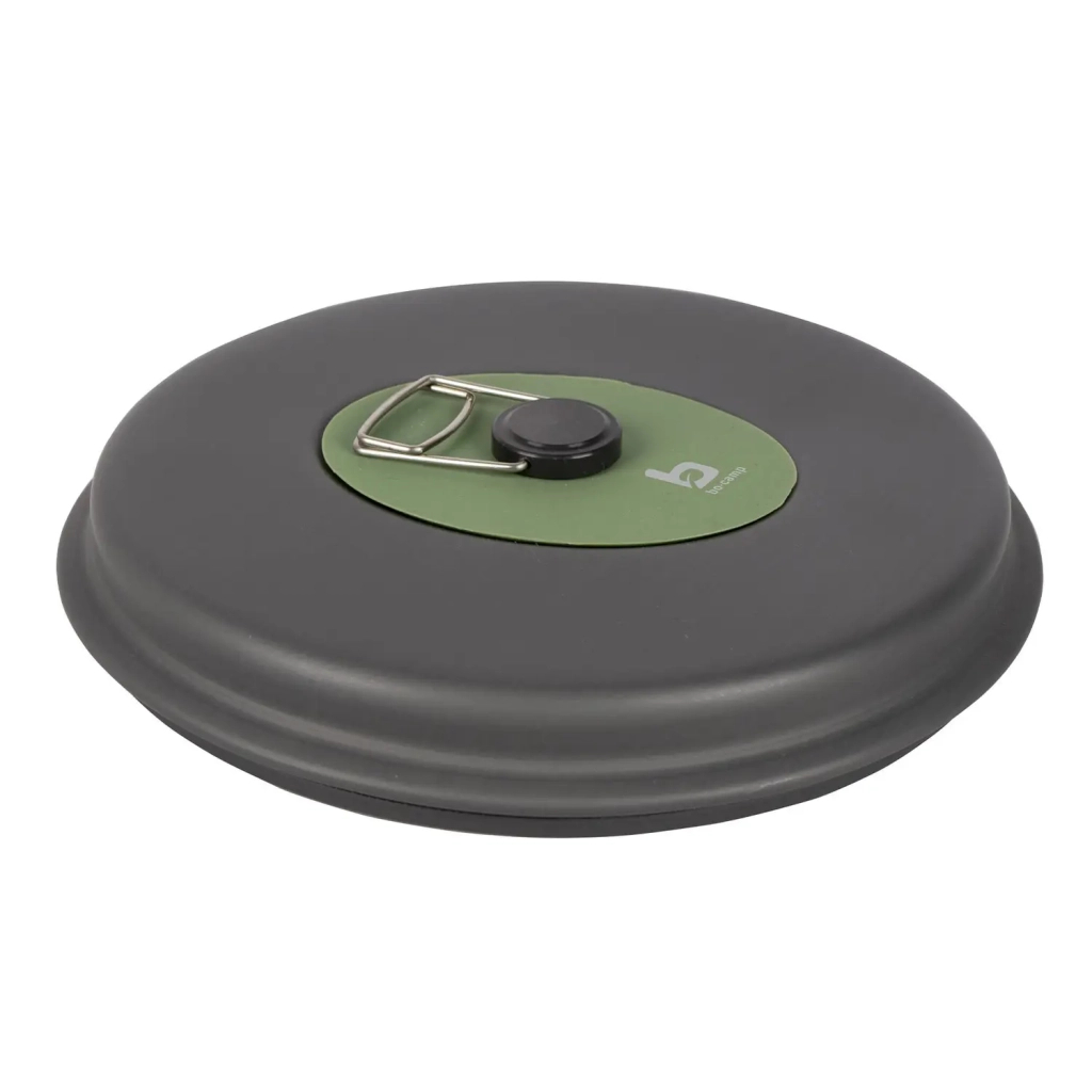 Набір туристичного посуду Bo-Camp Explorer 4 Pieces Hard Anodized Grey/Green (2200244) - зображення 4